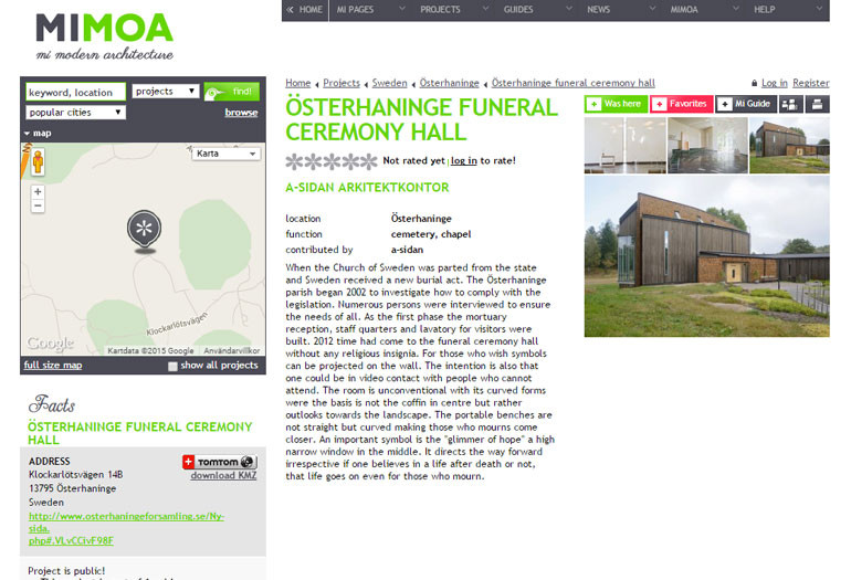 a-sidan arkitektkontor nyhet MIMOA mimoa.eu arkitekturguide för modern arkitektur online arkitekt Stockholm Uppsala